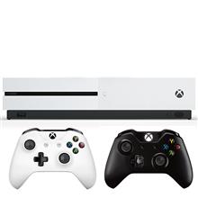 کنسول بازی مایکروسافت مدل Xbox One S با ظرفیت 1 ترابایت به همراه دسته اضافه مشکی